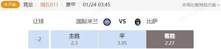 半岛体育娱乐-意甲+葡超串关解析 国际米兰VS比萨 卡萨皮亚VS阿维SAD
